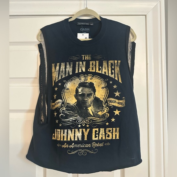 Johnny Cash Double-Sided Chain Tank - Picture 1 of 6